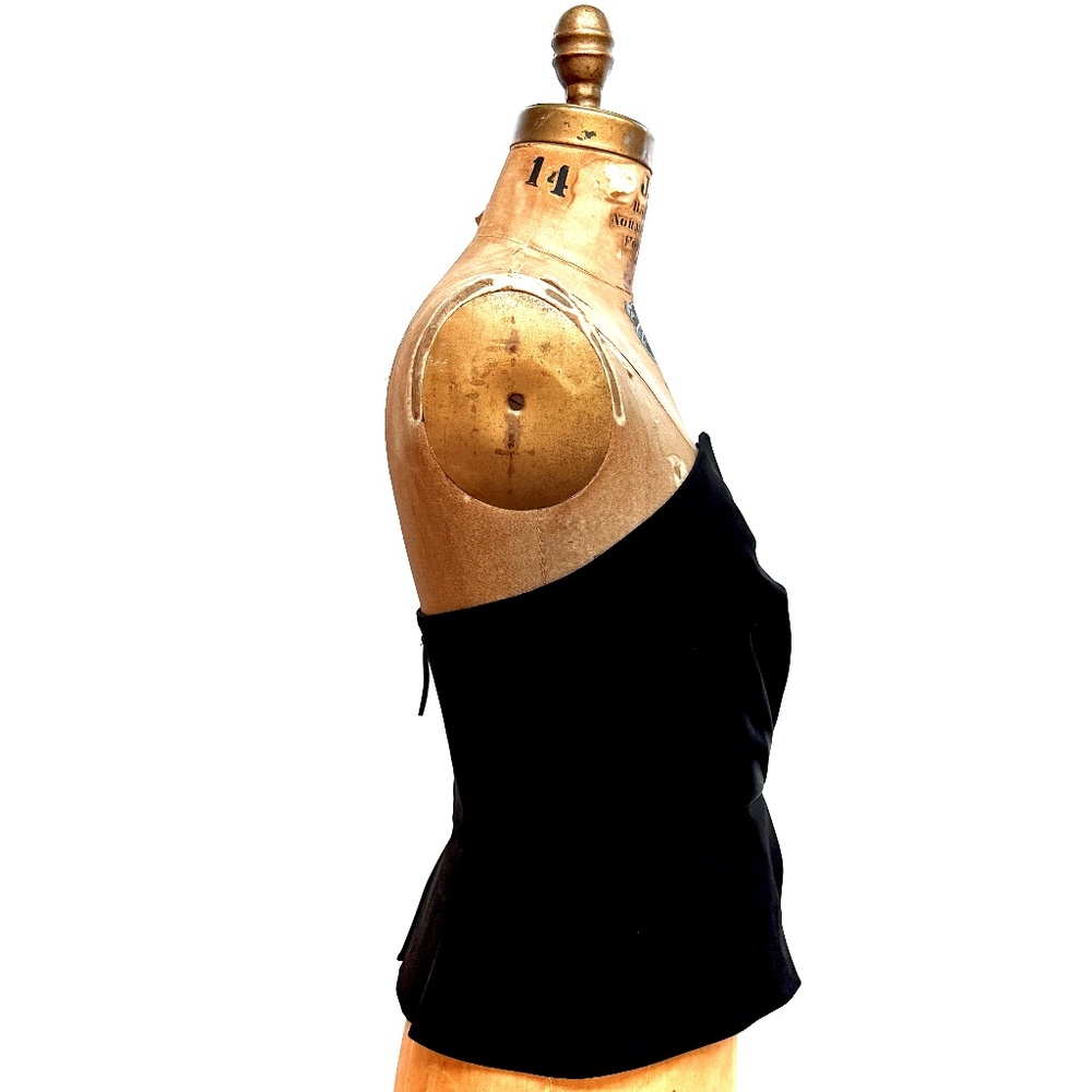 A.L.C  Black Farrah Peplum Top New With Tags size US6 - Picture 11 of 14